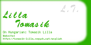 lilla tomasik business card